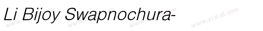 Li Bijoy Swapnochura字体转换